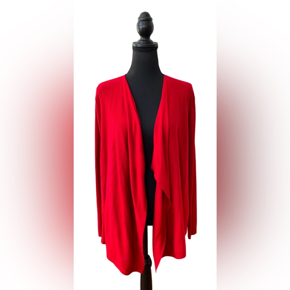 Verve Ami: Red Cardigan Sweater